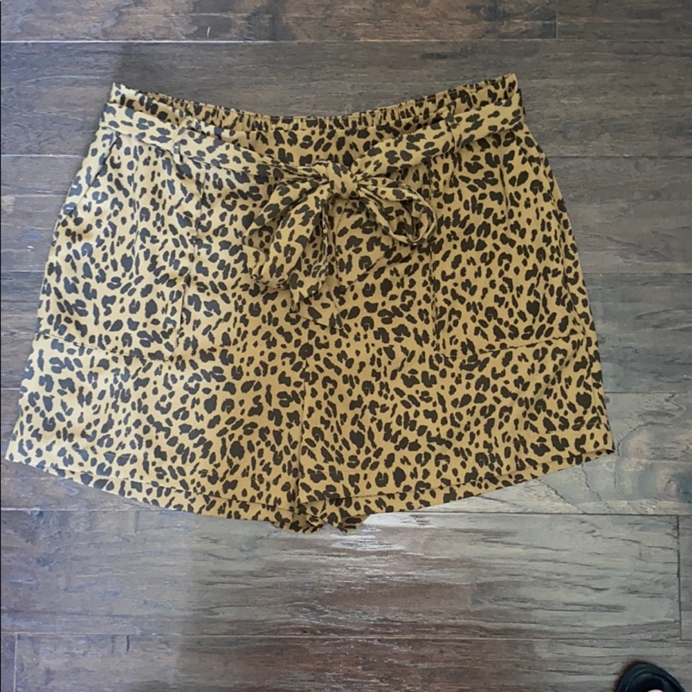 Cheetah print shorts size XXL